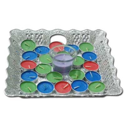 "Diwali Candles Tray - code 05 - Click here to View more details about this Product